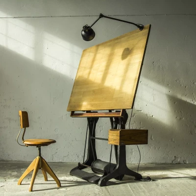 ZABYTKOWA DESKA KREŚLARSKA - VINTAGE DRAFTING TABLE