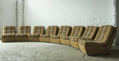 SOFA MODUŁOWA VINTAGE - LATA 70 - FOTELE MODUŁOWE - MODULAR SOFA