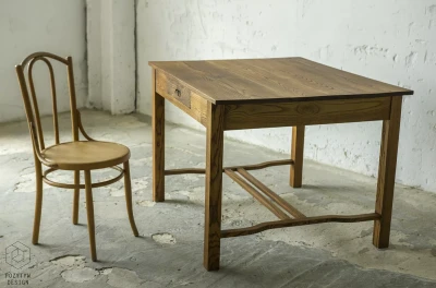 DREWNIANE BIURKO VINTAGE